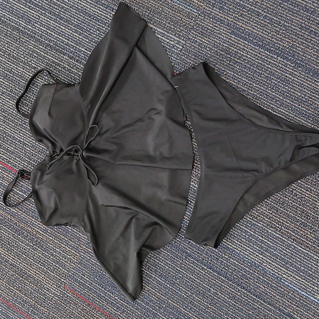 Nwot Black Bikini Top (1xl) And Bottoms (2xl)